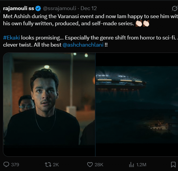 ss rajamouli on Ekaki